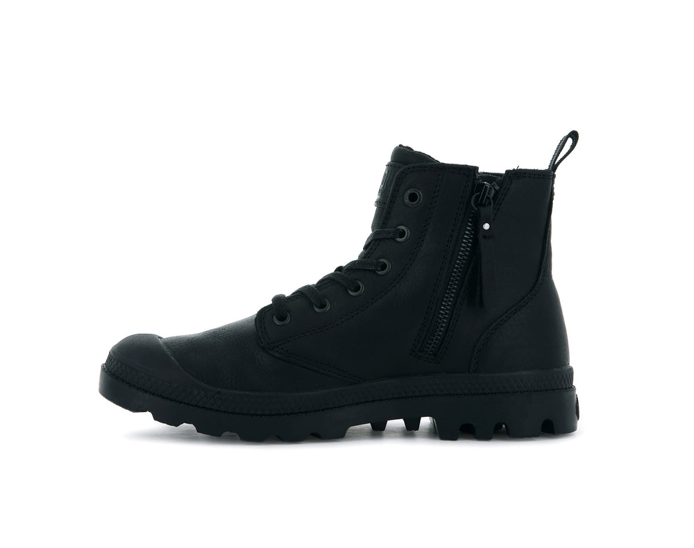 Botas Palladium PAMPA HI ZIP LTH ESS Hombre Negras | Costa Rica-75064